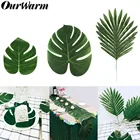 Искусственные листья тропической пальмы в джунглях, 12 шт.