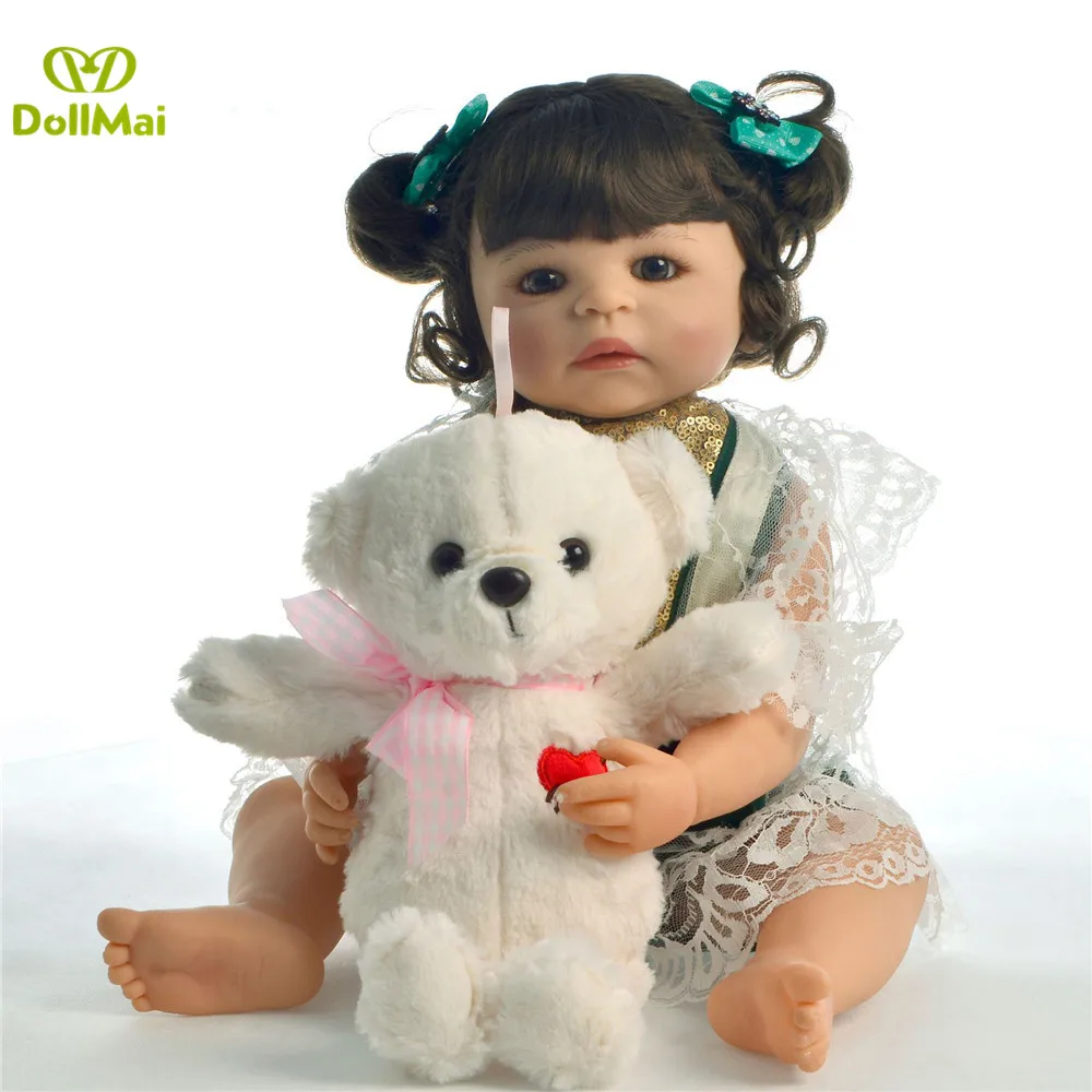 

Bebes reborn menina Vinyl newborn princess Girl full body silicone reborn baby dolls 55cm fashion child gift toy dolls