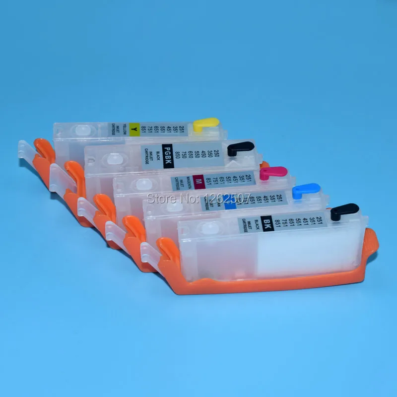 PGI-250 CLI251 многоразовый картридж для принтеров CanonMG5420 MG6320 iP7220 MX722 MX922 MG5520 MG6420 MG7120 iP8720