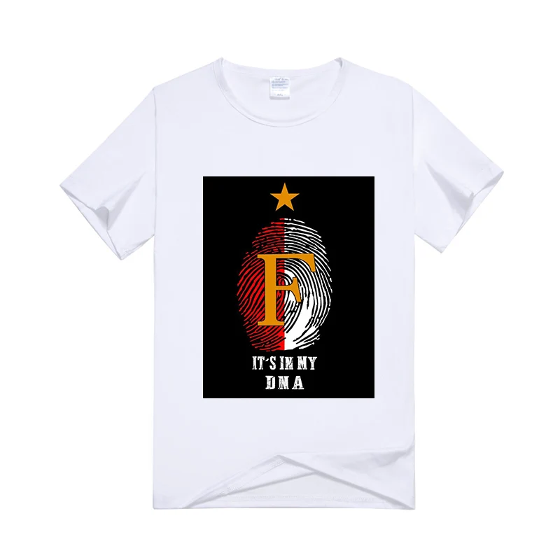 Feyenoord футболка лучшее качество модные домашние мужские футболки Топ Футболка Feyenoord повседневные домашние футболки Feyenoord Мужская футболка - Цвет: fey-2