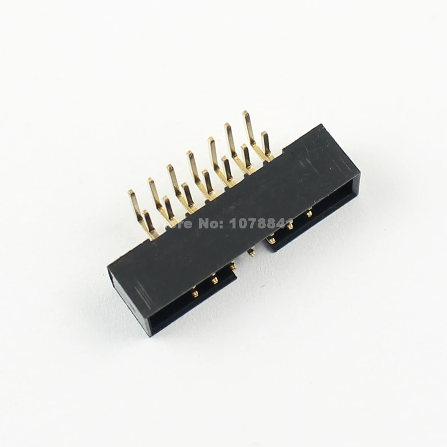 100 шт. 2 мм 2x7Pin 14 контактный правый угол &quotпапа&quot в кожух IDC разъем заголовки