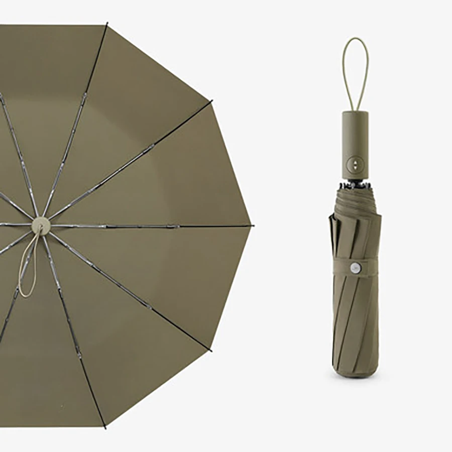 Reinforced Dual Automatic Umbrella Double Folding Rain Big Corporation Men Windproof Semsiye Umbrellas Women 5YS92 | Дом и сад