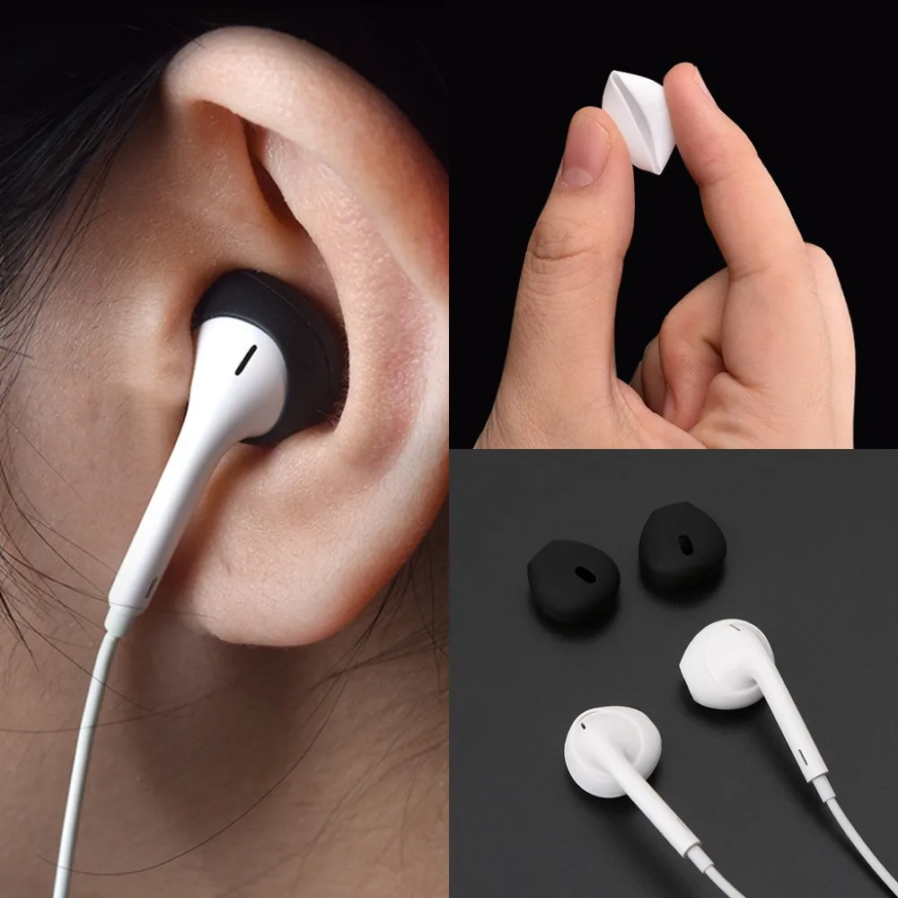 2 пары силиконовых вкладышей для наушников с ушным крючком Apple Airpods iPhone 7 6 6S Plus 5 5S SE