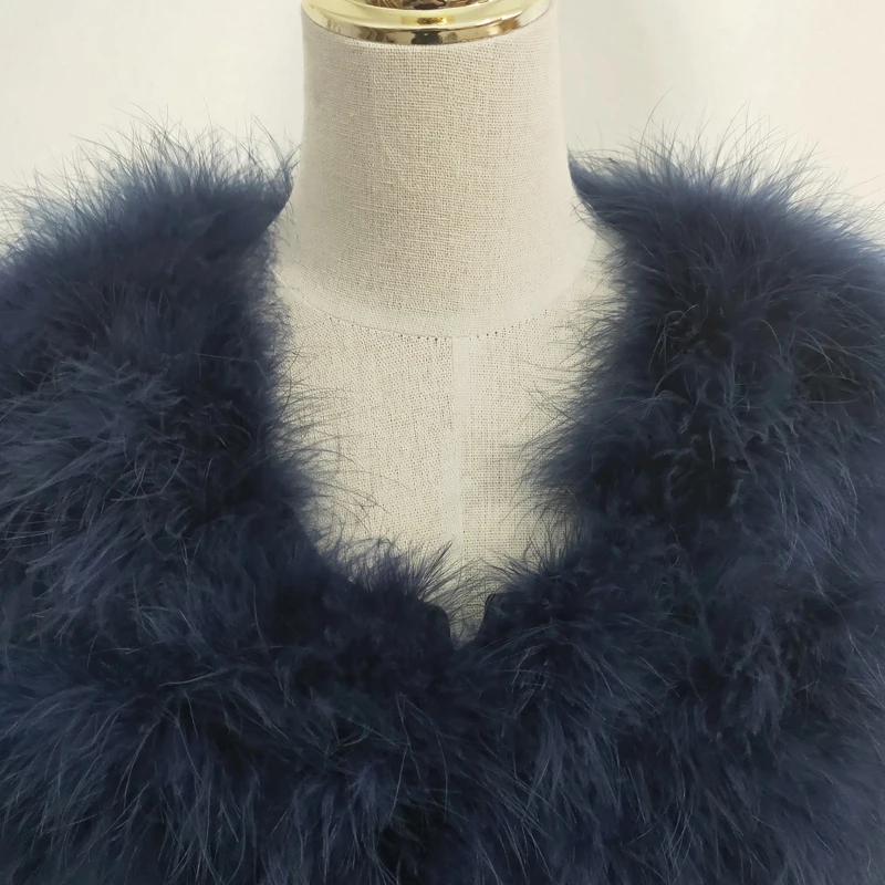 newowlbie Sexy ostrich hair turkey leather fur coat plus leather women's jacket genuine down short  jacket retail / wholesale