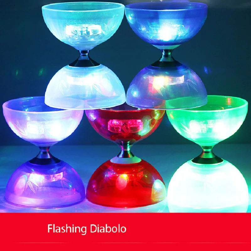 Китайский мигает 1/3/5 подшипники сцепления смолы Diabolo с жонглирование строка профессионального йо-йо комплект Классические игрушки для детей