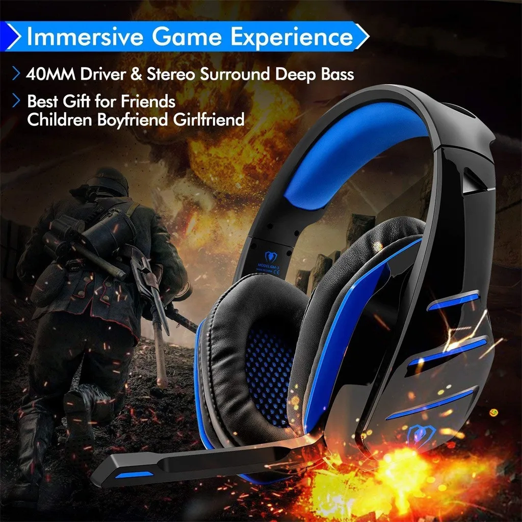 Beexcellent GM-3 проводной шокирующие бас Игровые наушники С микрофоном гарнитура дропшиппинг