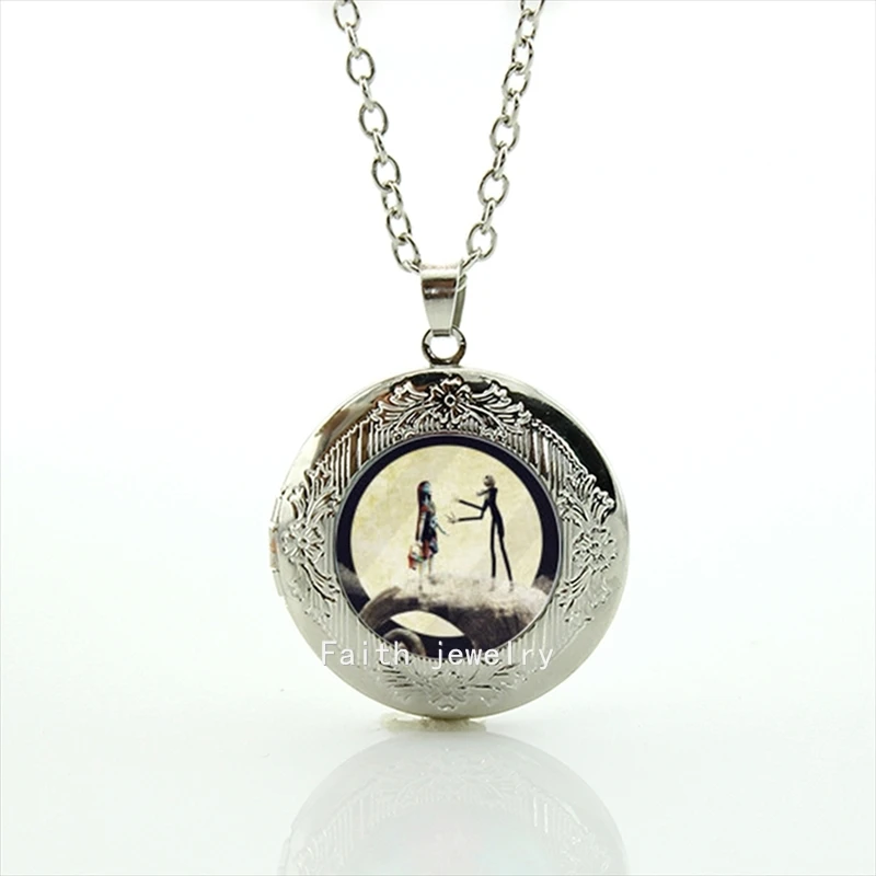 2017 ожерелье Макси колье Кошмар перед Рождеством Джек и Салли любовь подарок на