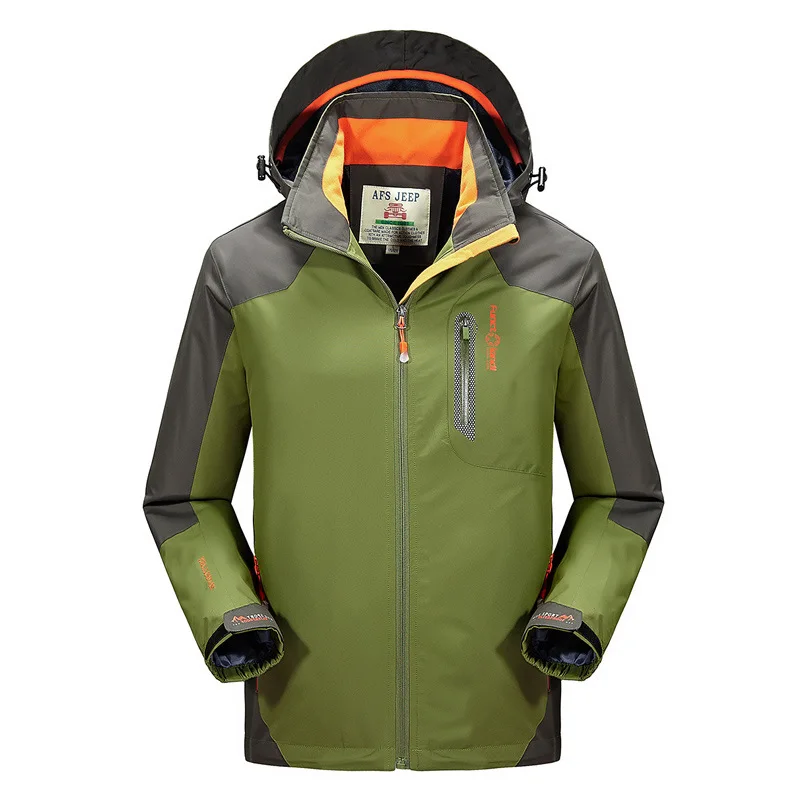 От AFS JEEP верхняя одежда ветровка для походов куртка Для мужчин лоскутное