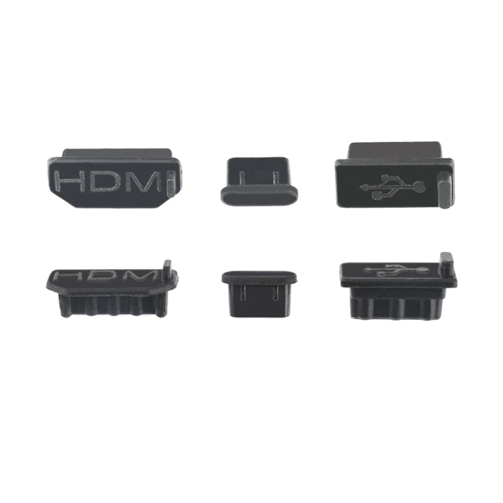 3 шт./компл. силиконовая Пылезащитная заглушка для DJI Mavic 2 Smart Controller HDMI/USB/Type-C крышка