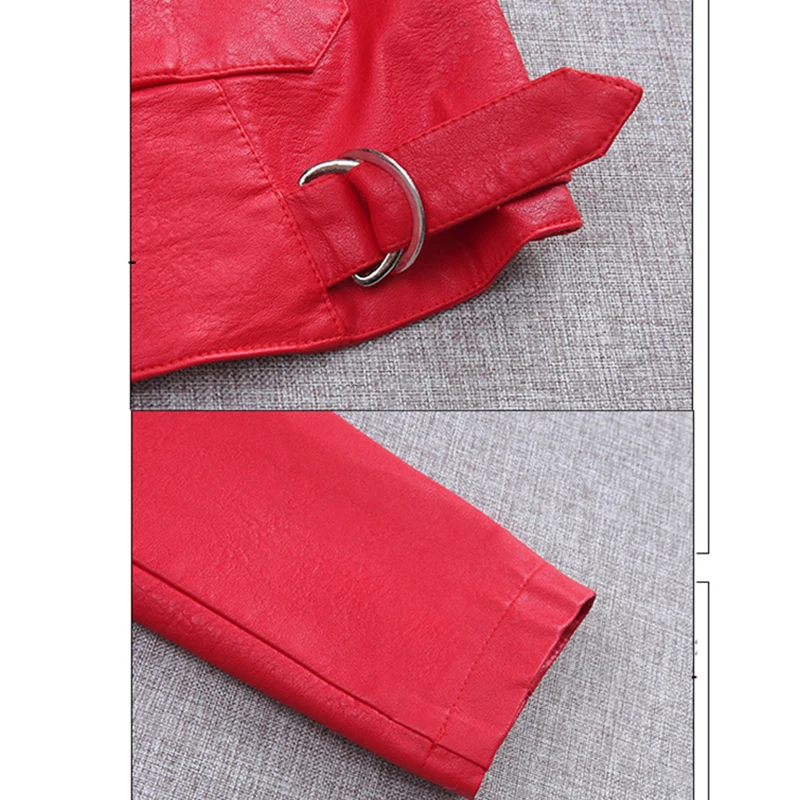 Женская короткая куртка из ПУ кожи повседневная байкерская с отложным