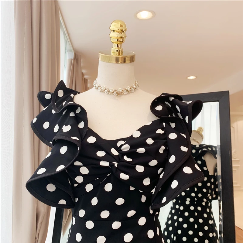 HIGH STREET 2019 Дизайнер взлетно посадочной полосы платье Женская Бабочка рукавом в