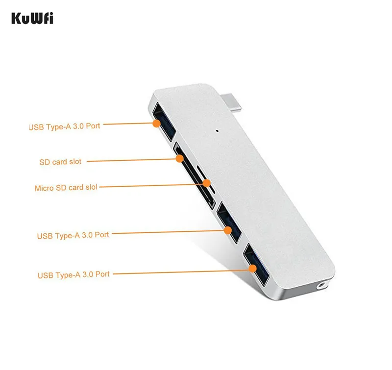 USB 3.0 5 in 1 OTG Card Reader Metal reader Type-C TF HUB+SD Micro SD For Laptop PC Phone | Компьютеры и офис