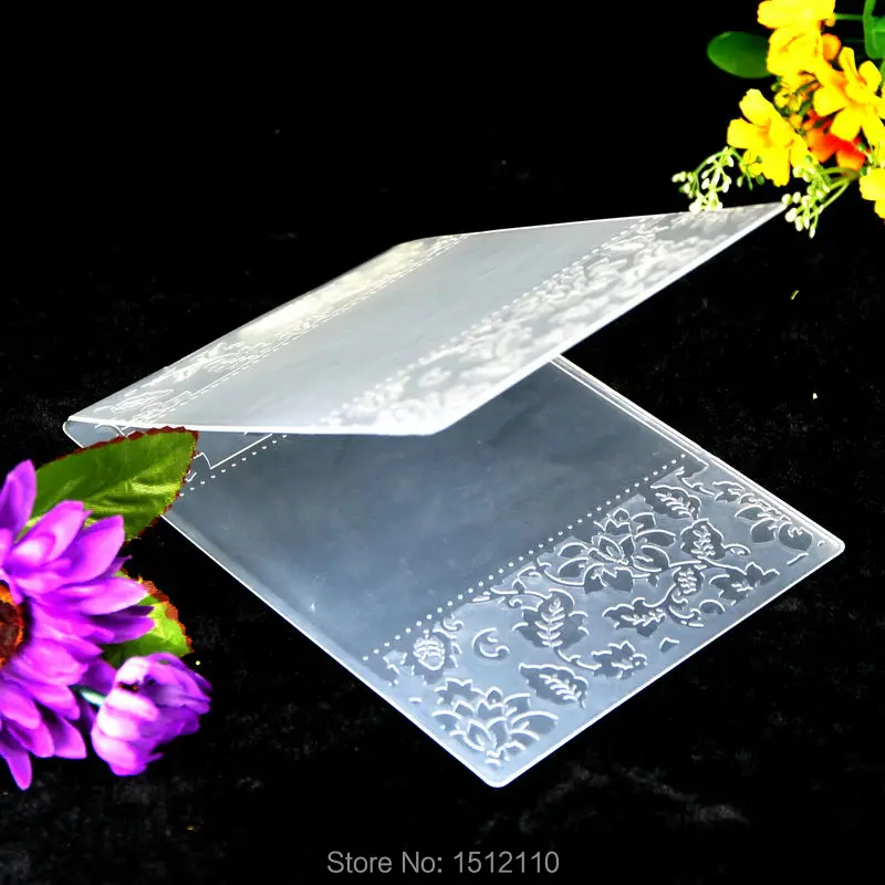 Листья цветы Пластик тиснение папка для альбом скрапбукинга &quotсделай сам&quot