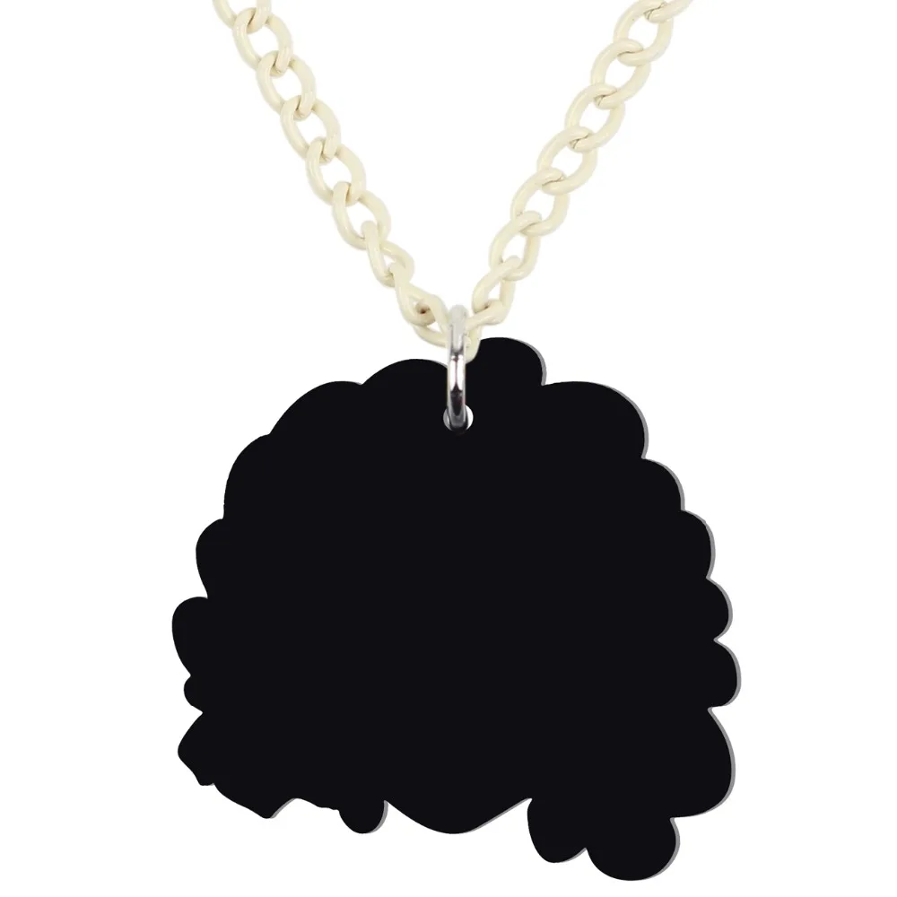 WEVENI Хэллоуин акриловое ожерелье с черепом женская подвеска цепочка чокер модная