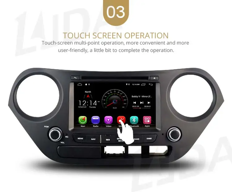LJDA Android 10 автомобильный dvd-плеер для hyundai I10 I-10 2013+ Автомагнитола головное устройство gps Навигация стерео Мультимедиа wifi автоаудио sd