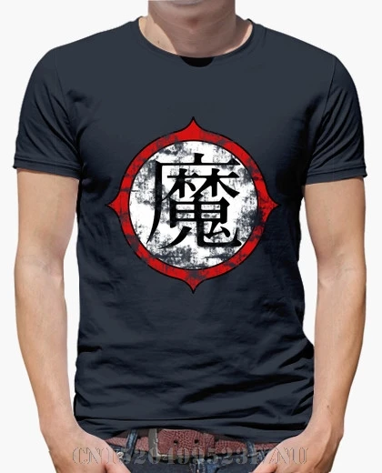 2018 Spring At a loss t shirt men Piccolo Kanji short O neck Knitted Hipster Tees | Мужская одежда
