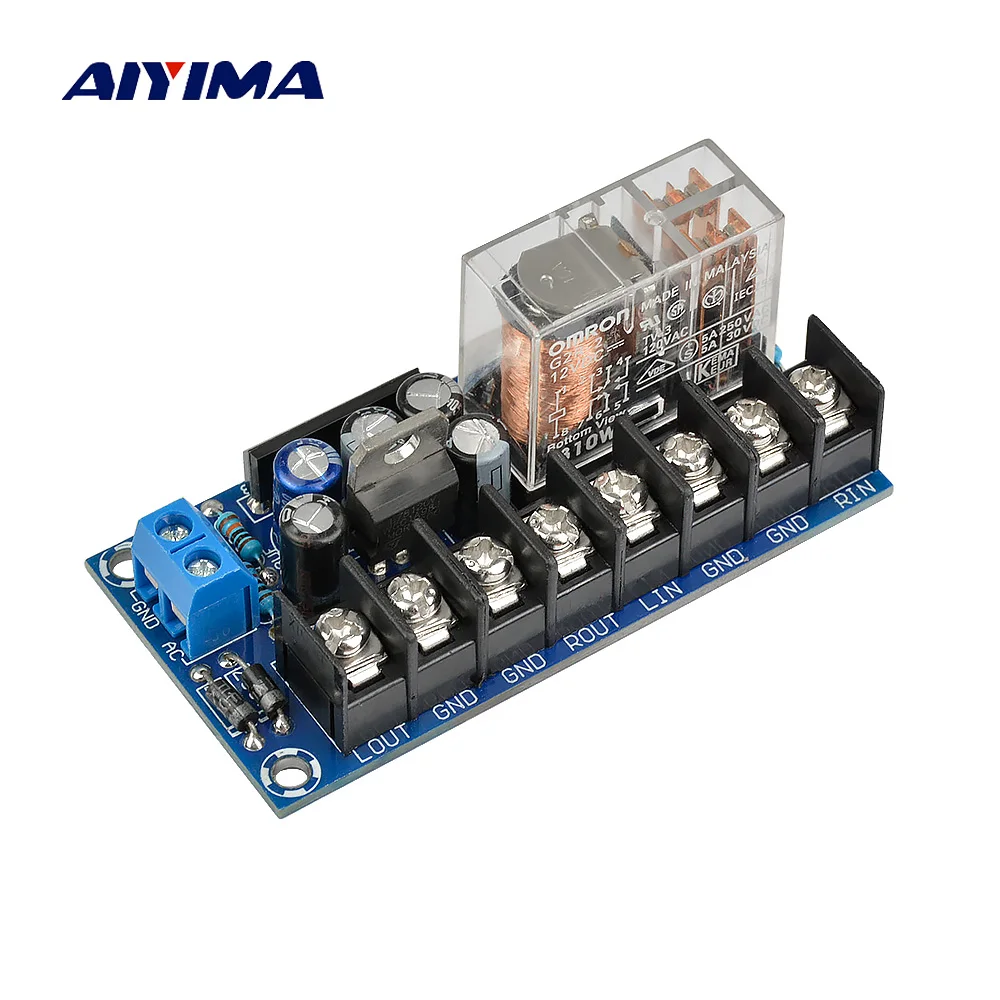 AIYIMA UPC1237 Динамик Защитная плата произведенная в AC12 24V DIY специальный Мощность