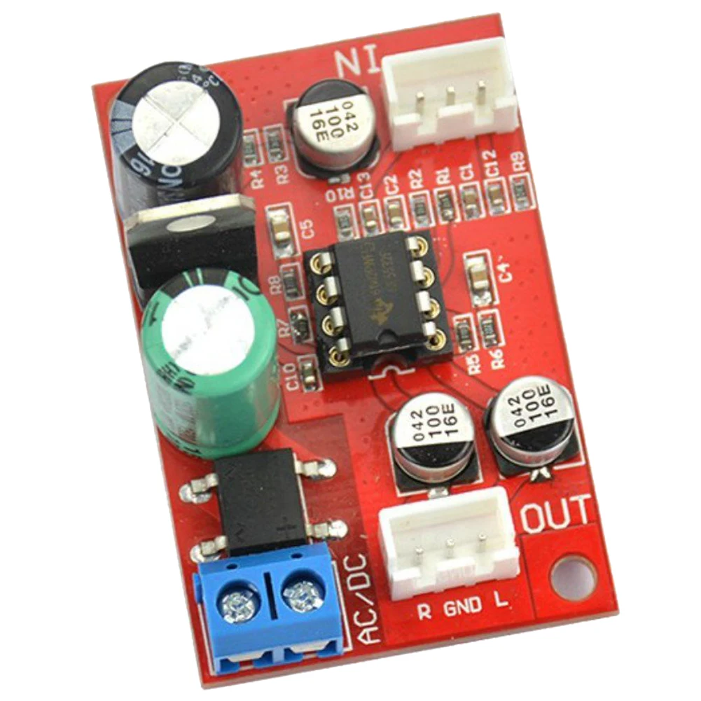 

NE5532 Stereo Pre-amp magnetic head Phono amplifier board Moving Coil Microphone Amps Moudle