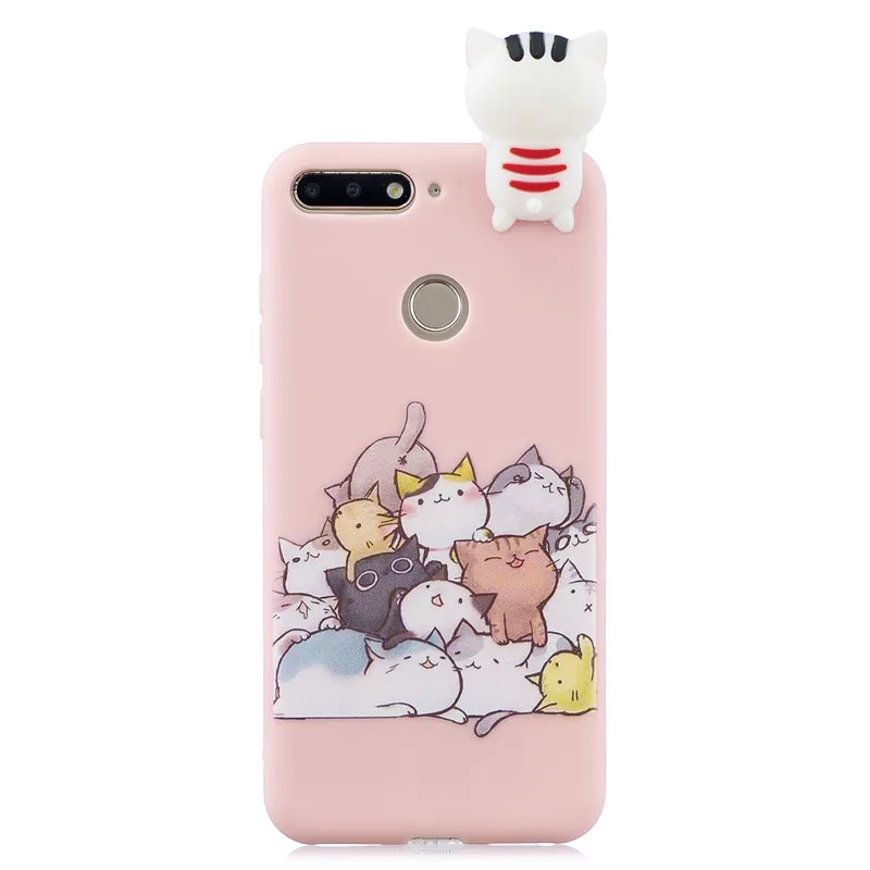 Soft TPU Case For Coque Huawei honor 7A Pro case 5.7 inch Cover Y6 Prime 2018 3D DIY Dolls Toys Phone Capa Funda | Мобильные
