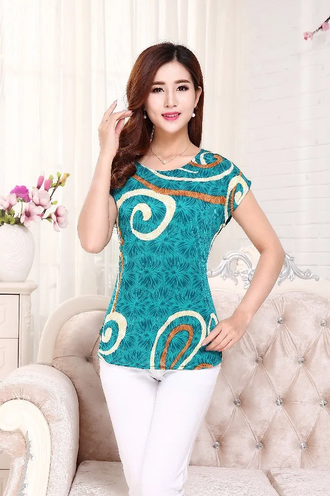 5XL, женские летние топы, футболки, женская короткая футболка, женская футболка с якорем, шелковая женская футболка, женская одежда размера плюс - Цвет: 19