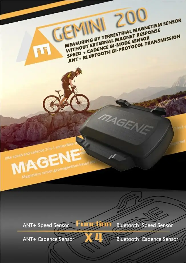 Magene Cycling Cadence сенсор Спидометр велосипедный ANT + Bluetooth 4 0 беспроводной для Strava garmin