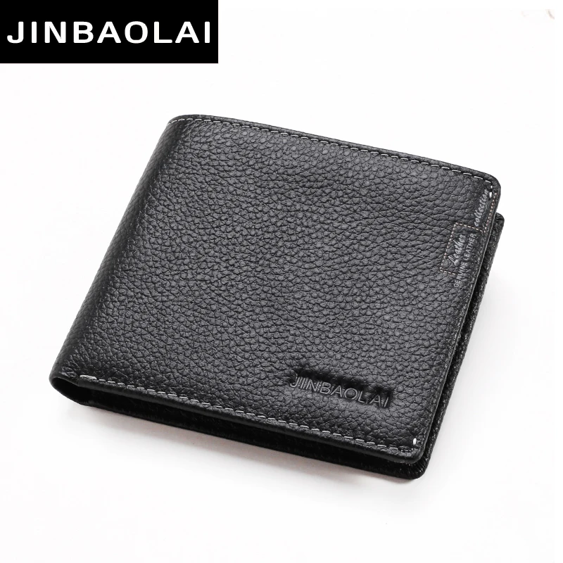 JINBAILAI Новые Классические Стильные кожаные кошельки ручной работы