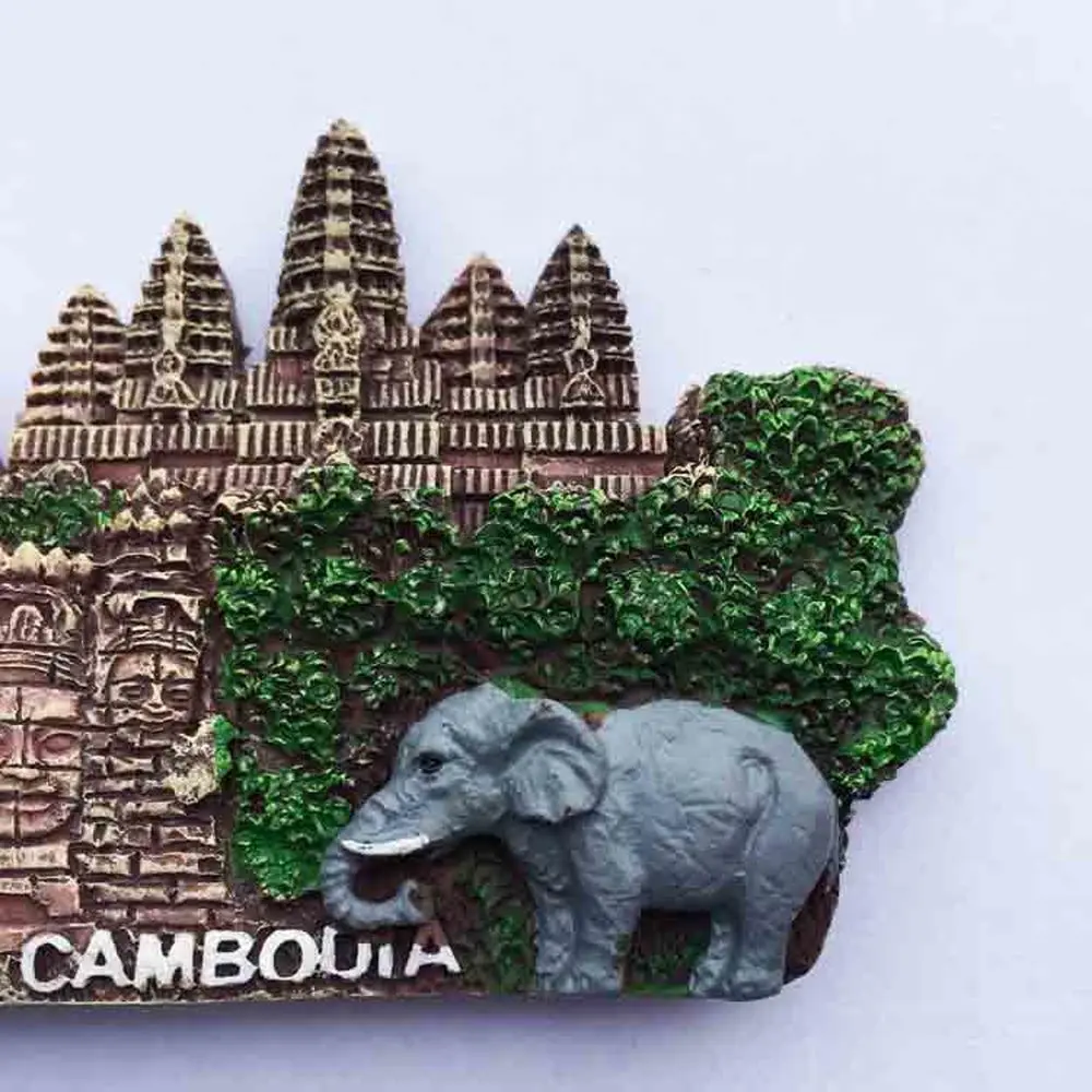 Новый Angkor Камбоджа кмерский Смайл слон магнит на холодильник Traval сувенир