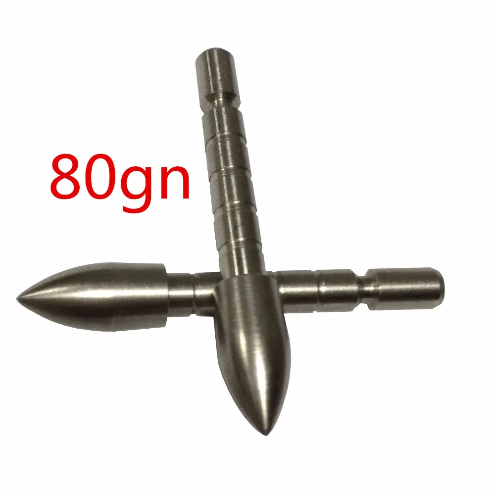 Точка поля из нержавеющей стали 80 gn стрельба лука соединение лук наконечники