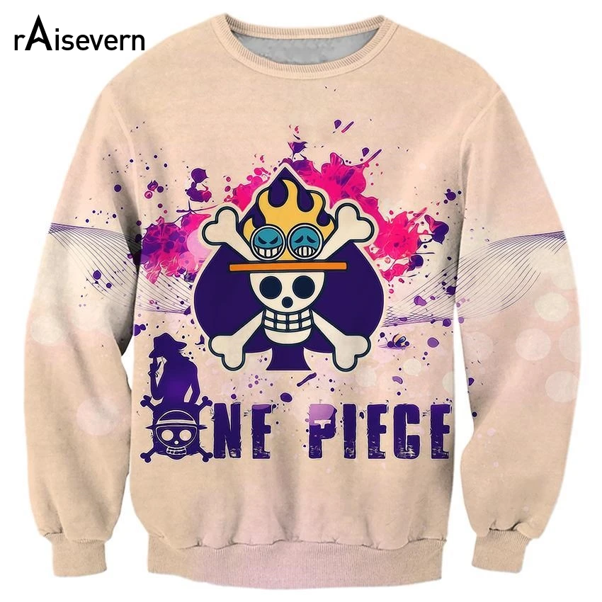 

Raisevern Harajuku 3D Sweatshirt ONE PIECE Print Funny Japanese Anime 3D Hoodies Pullovers Kawaii Clothes Drop Shipping