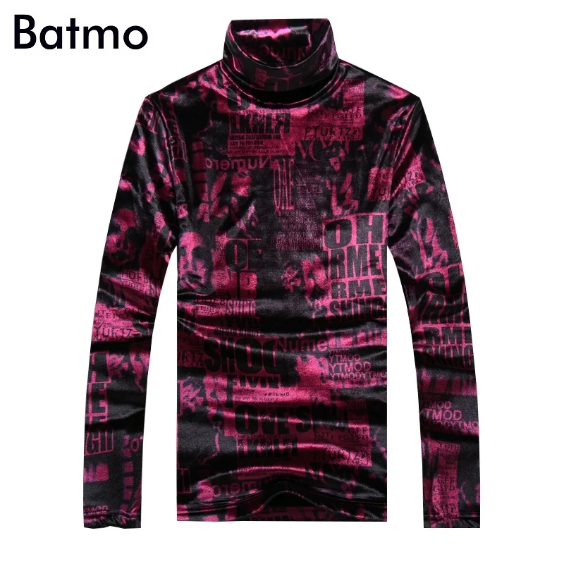 BATMO 2018 Новое поступление зимняя высококачественная велюровая толстая футболка с