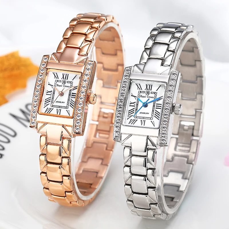 Женские кварцевые часы с браслетом из нержавеющей стали в японском стиле |