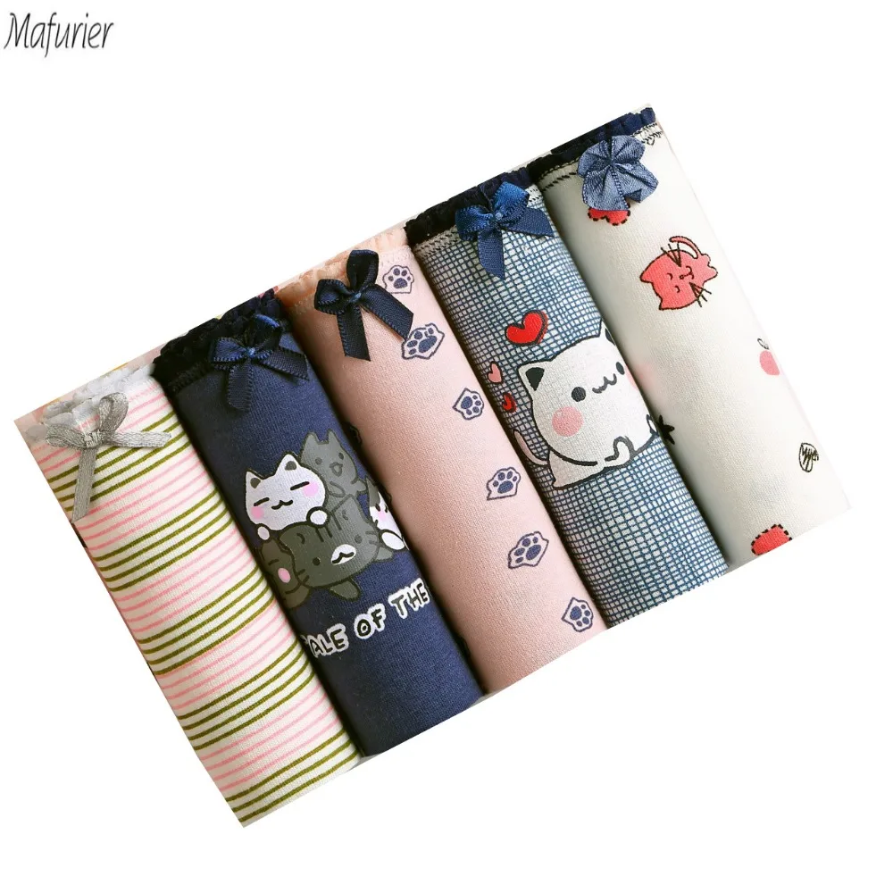 Mafurier Бесплатная доставка Новинка 2018 хлопковые модные трусики для девочек