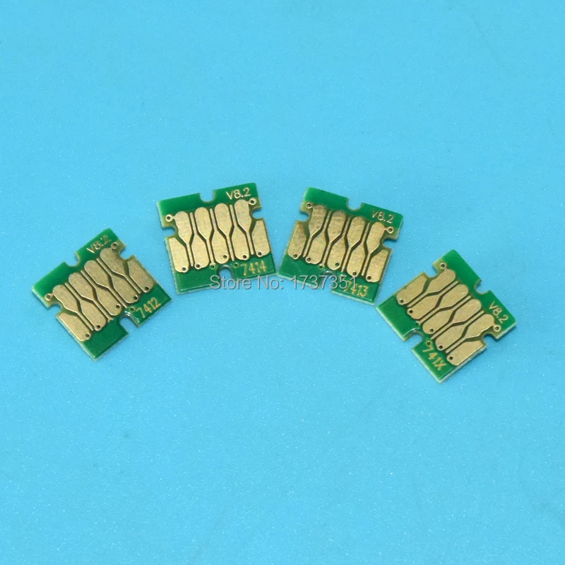 Картридж чип T741X T7411 T7412 T7413 T7414 для Epson F6200 F6070 F7070 F7170 F7100 F7000 F6000 F9200 F7200 F9270 F7270