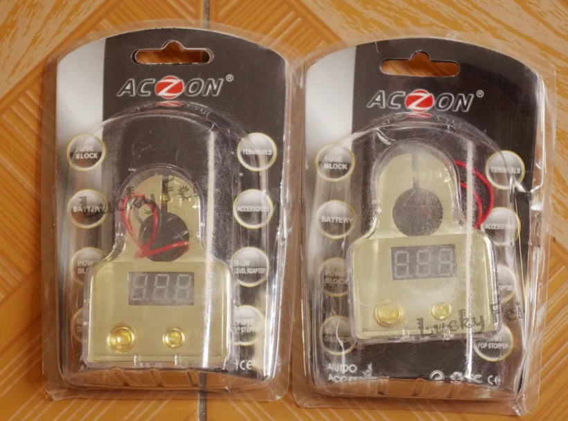 12V Цифровой Дисплей положительный 1/0/размером 4 AWG Автомобильный Батарея клемму автомобиля Батарея терминал