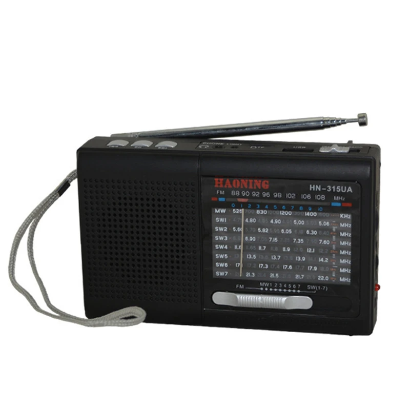 FM/AM/SW Мини Портативный радиоприемник нейтральный MP3-плеер для пожилых 3 в 1 динамик