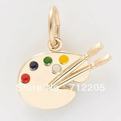 3D Художественная палитра шармы с кисточками для рисования ювелирные изделия|charms