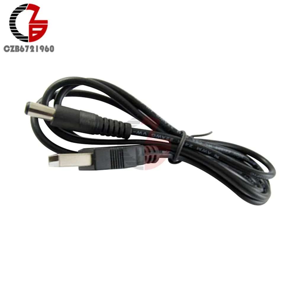 2 шт. USB 0 к DC 5 мм x2.1мм 5.5X2.1 кабель линии электропередач|usb to 5.5mm|usb 5.5mmdc power cable |