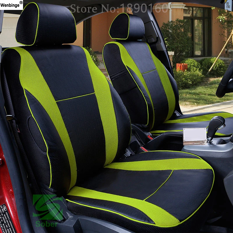 Кожаные чехлы wenbinge для автомобильных сидений Suzuki Swift Wagon GRAND VITARA Jimny Liana 2 Sedan Vitara sx4