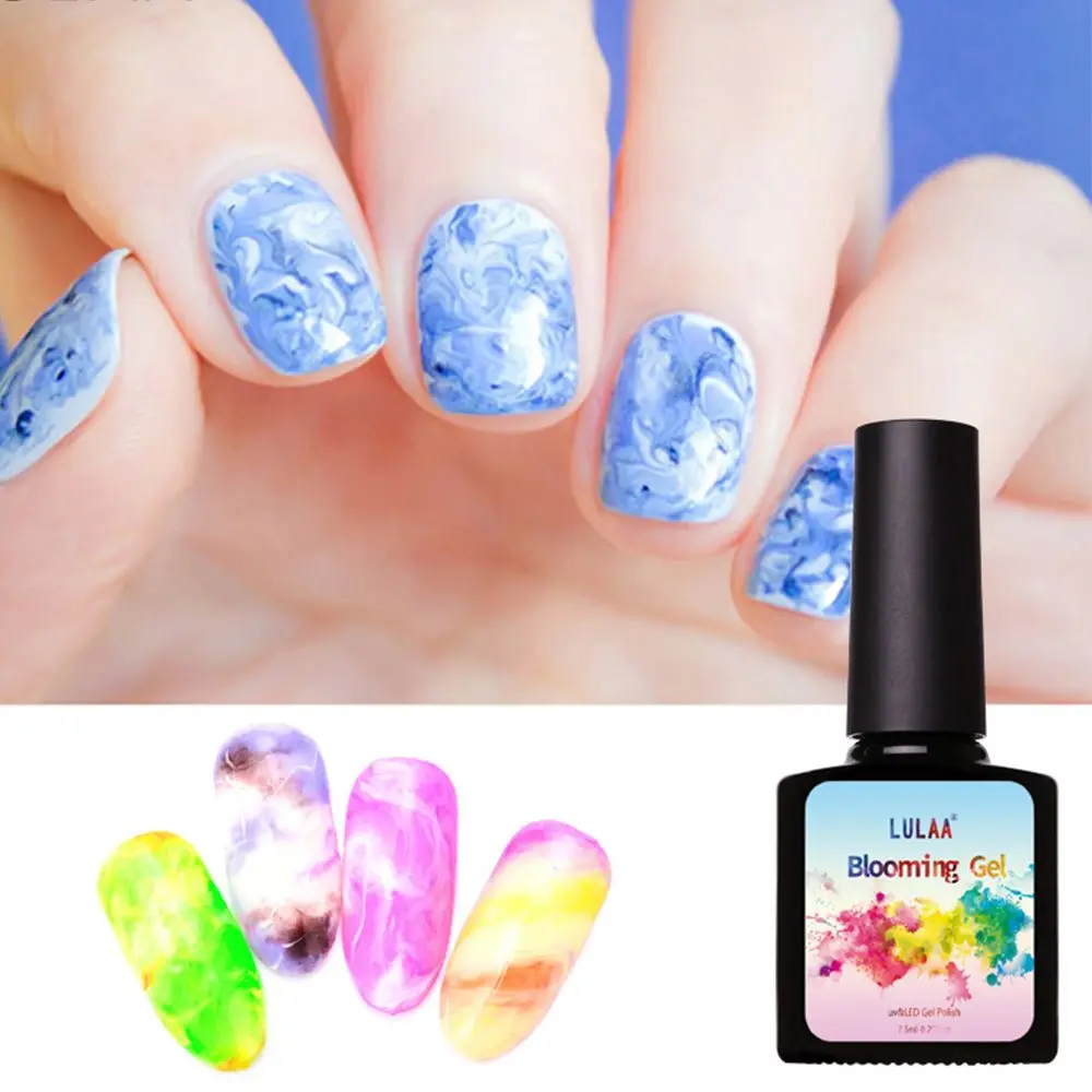 Цветущий жидкий гель для ногтей водного цвета стойкий отмачиваемый УФ краска