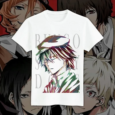10 Новая футболка Bungou для бродячих собак Nakahara Chuuya дазай Осаму, Мужская футболка, летние футболки, топы - Цвет: 10