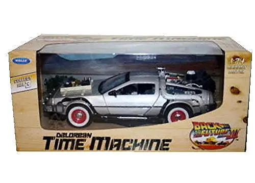 Welly 1:24 Delorean машина времени Назад в будущее часть 3 литая модель автомобиля Новый