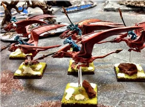 Lizardmen Terradon Rider 3 металлические модели|Игровые фигурки и трансформеры| |