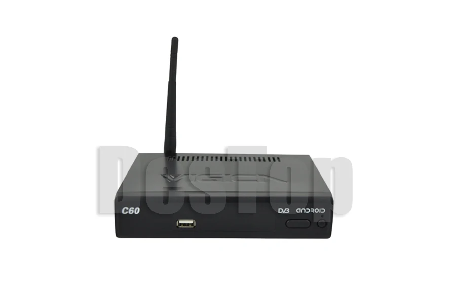 1 шт. C60S Android 4 Full HD TV BOX + DVB-S2 DHL Бесплатная доставка | Электроника