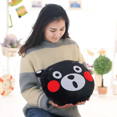 Новый известный талисман KUMAMON плюшевый мишка круглая подушка подарок для ребенка