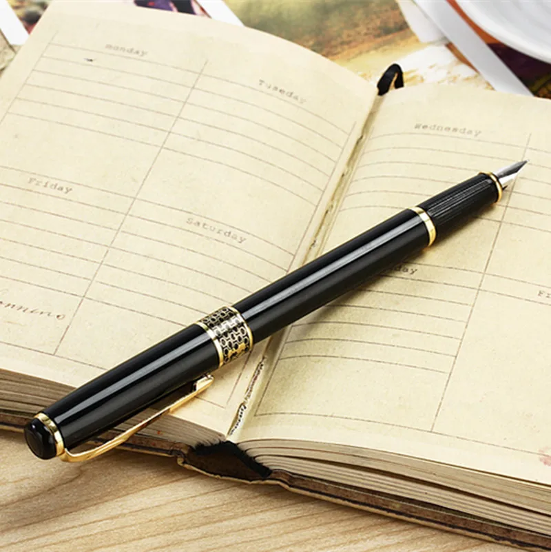 BAIKINGIFT New Arrival Full Metal Fountain Pen Silver / Gold Clip Luxury Business Writing pen | Канцтовары для офиса и дома