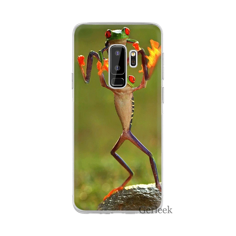 Чехол Desxz Frog для Samsung Galaxy S3 S4 S5 S6 S7 Edge S8 S9 S10 Plus S10e | Мобильные телефоны и аксессуары
