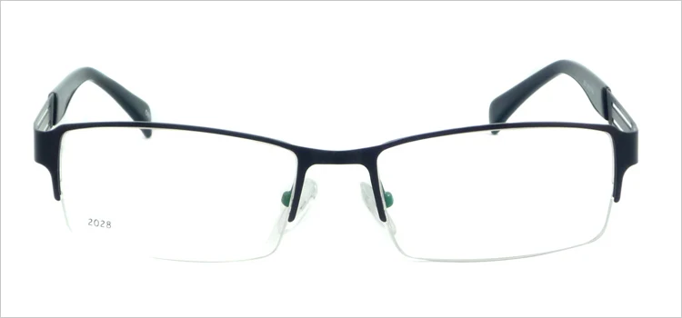 Модные металлические Полуободковые очки мужские по рецепту | Аксессуары для