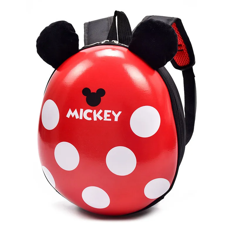 Детский мультяшный рюкзак из жесткого материала Disney Микки и Минни милый школьный