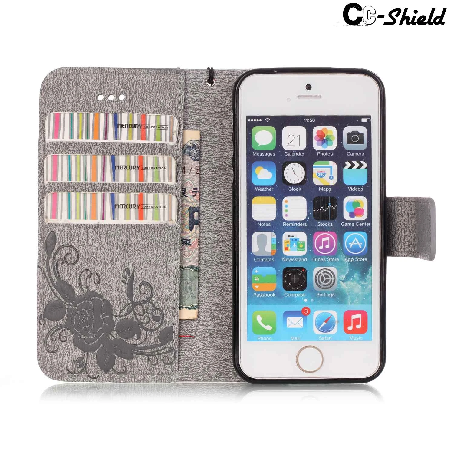 Чехол для Apple iPhone 5S 5 S кожаный чехол i Phone Phone5 Phone5s флип SE E iPhoneSE|for iphone|leather casephone cover |