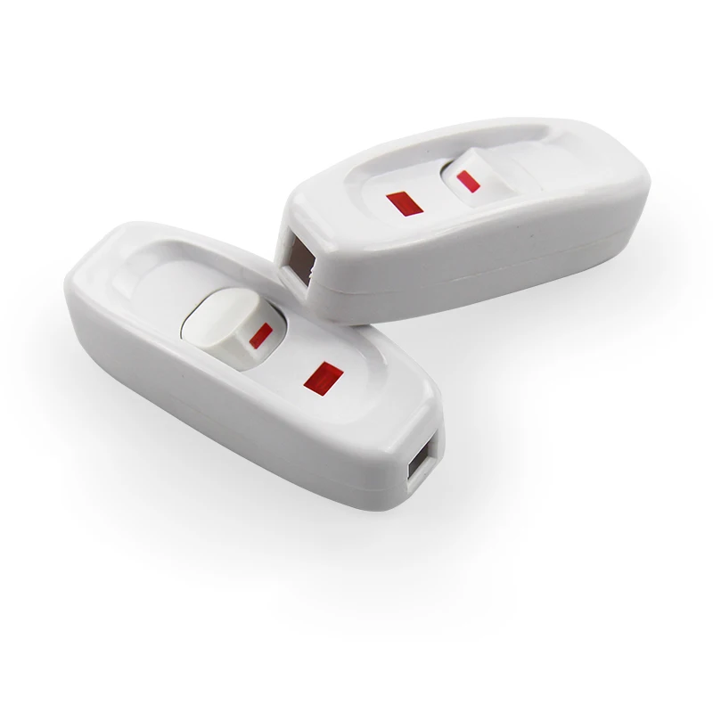 2 Цвет лампы Переключатель AC 250 В 10A Inline на/OFF настольные шнур кабель переключатель